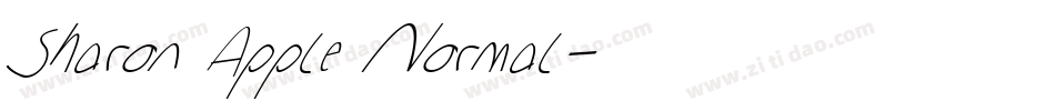 Sharon Apple Normal字体转换